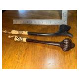 Hand carved Fijian war club replicas