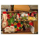 Vintage hand made felt and sequin Christmas decor and other ornaments