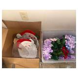 Christmas and artificial hydrangeas