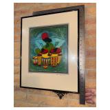 Signed Ugandan artist Paul Nzalamba print “The Drums”
