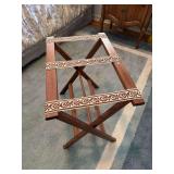 Vintage Walnut Luggage rack