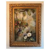 Large Tropical Birds of Paradise on Canvas