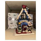 Blue sky clay works Santa’s workshop tea light