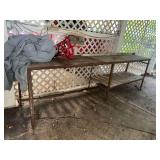 Metal framed work table BUYER IS RESPONSIBLE FOR REMOVAL
