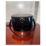 Vintage Wilardy 1950s black lucite box purse