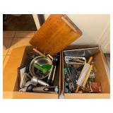 2 boxes of kitchen ware