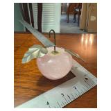 Carved Rose Quartz Apple
