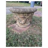 Concrete fruit garland planter BUYER IS RESPONSIBLE FOR REMOVAL