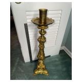 Heavy Brass Baroque Alter Candle stand