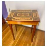 Vintage Italian Marquetry inlaid musical dressing table