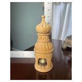 Vintage hand carved Russian folk art cathedral bell tower