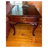 Cherry Queen Anne Style End Table