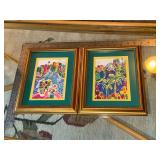 Pair of M.Finn framed prints of Sydney Australia harbor views