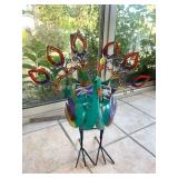 Metal art peacock garden decor