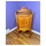 Oak music cabinet converted to jewelry armoire