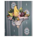 Glazed ceramic Fruit Wall Plaque