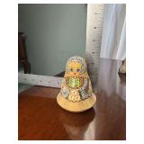 Wooden Russian Matryoshka style bell doll