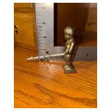 Vintage Manneken Pis Bruxelles Boy Brass Novelty Cork Screw