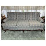 Vintage French Provincial channel back sofa