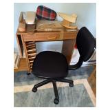 Sewing/Craft Cart with drop leaf sides and spools comes with chair