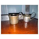 2 Sterling silver baby cups