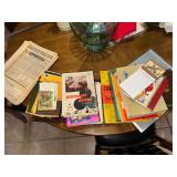 Vintage bridge playing instructions, score cards and books