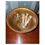 Vintage hors d’oeuvres picks and cocktail skewers