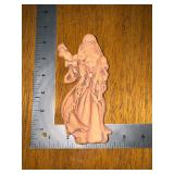 T. Puterbaugh Gill Pottery unglazed terracotta Father Christmas Red Banks, MS