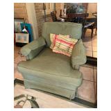 Green vintage armchair