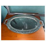 Mexican Pewter Serving Tray