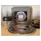Silver Plate Trays and and bowls