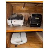 Sunbeam toaster, George Foreman grill and toastmaster
