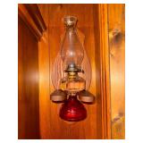 Oil lamp and wooden wall sconce cannot be shipped