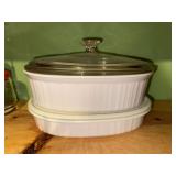 Corningware french white baking dishes one lid