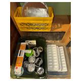 Insulated tumblers, ice trays and glass cheese boards