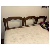King size bed- headboard, frame, mattress, box spring