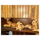 Whitetail deer statues