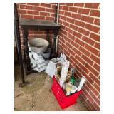 Assorted Household Supplies and Utility Crate