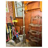 Brass finish coat rack