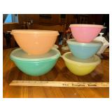 Vintage Tupperware pastel wonderlier bowls set of 5