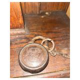 Antique padlock and key
