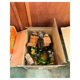 Box of garden decor
