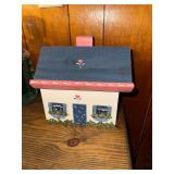 Vintage hand painted cottage recipe box