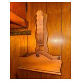 Vintage wooden wall mounted letter and newspaper holder