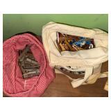 2 bags of old mostly wooden clothespins