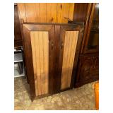 Rustic double door cabinet with bead board doors
