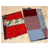 2 patchwork quilt tops