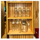 Planters peanut jars and other kitchen jars