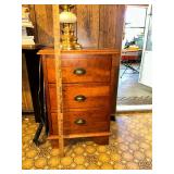 Three door bedside chest