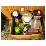 Kitchen storage, carafe, thermos and other items